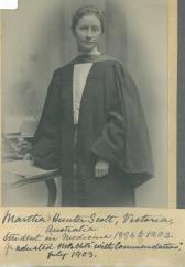 Martha H Scott, graduation 1903 (GUAS Ref DC233/2/22/2/42)